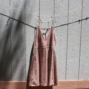 Pink Velvet Dress
